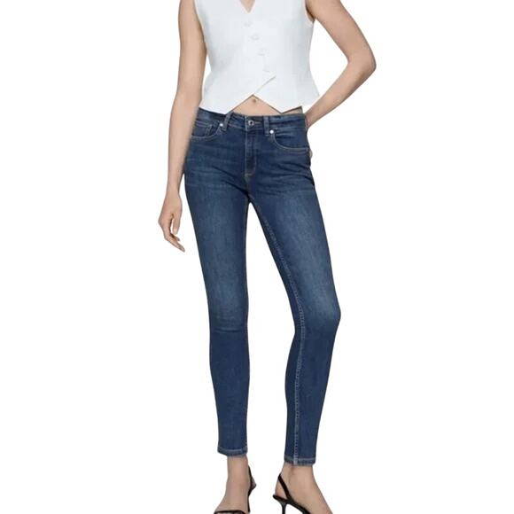 Mango Denim & Tees Uptown Skinny Push-Up Jeans Size 4 - Picture 1 of 15